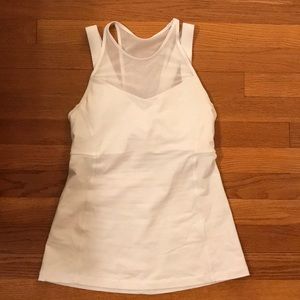 White Lululemon tank top